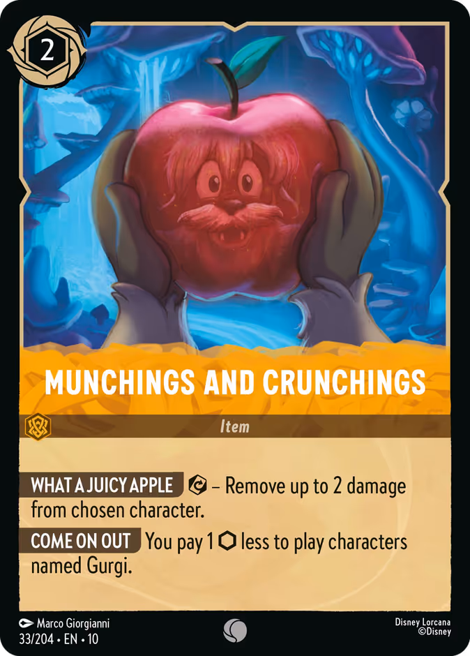 Munchings and Crunchings — Whispers in the Well #33 (Disney Lorcana card)