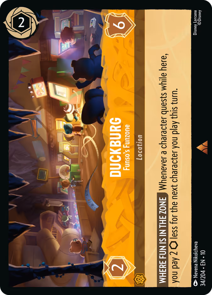 Duckburg - Funso's Funzone — Whispers in the Well #34 (Disney Lorcana card)