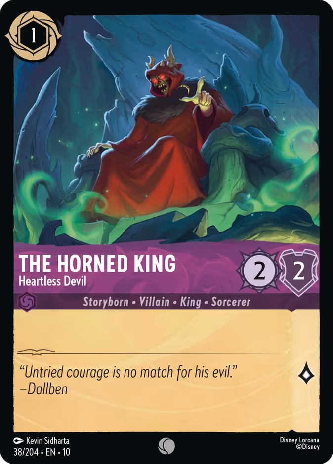 The Horned King - Heartless Devil — Whispers in the Well #38 (Disney Lorcana card)