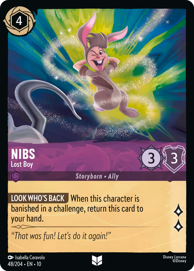 Nibs - Lost Boy — Whispers in the Well #48 (Disney Lorcana card)