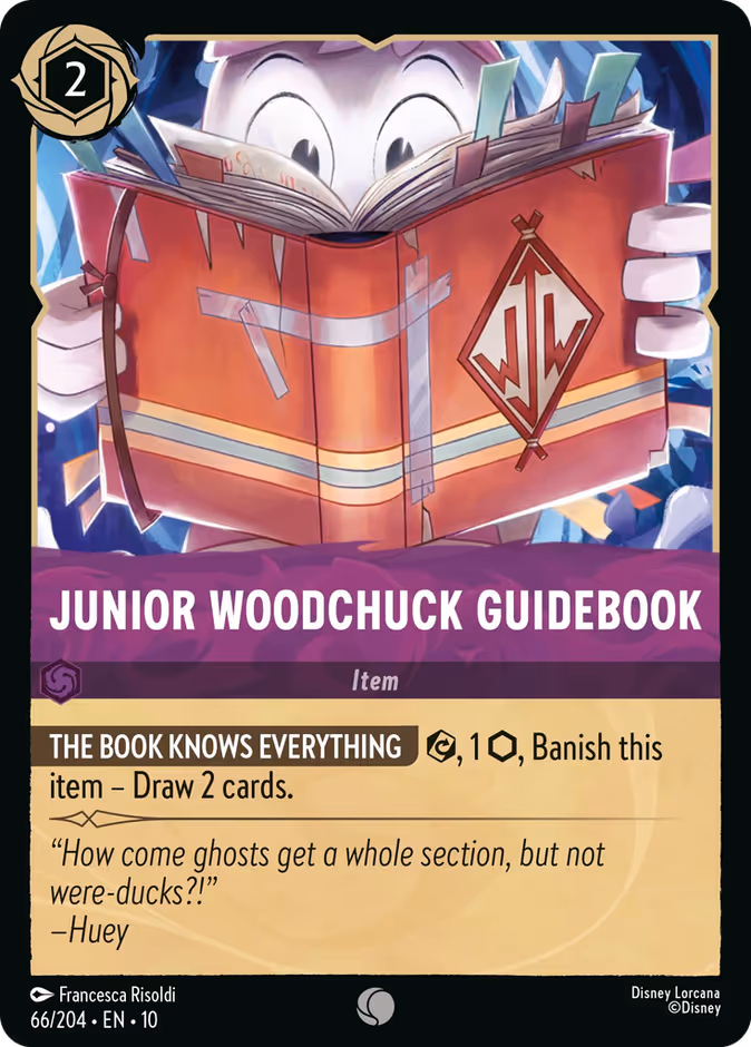 Junior Woodchuck Guidebook — Whispers in the Well #66 (Disney Lorcana card)