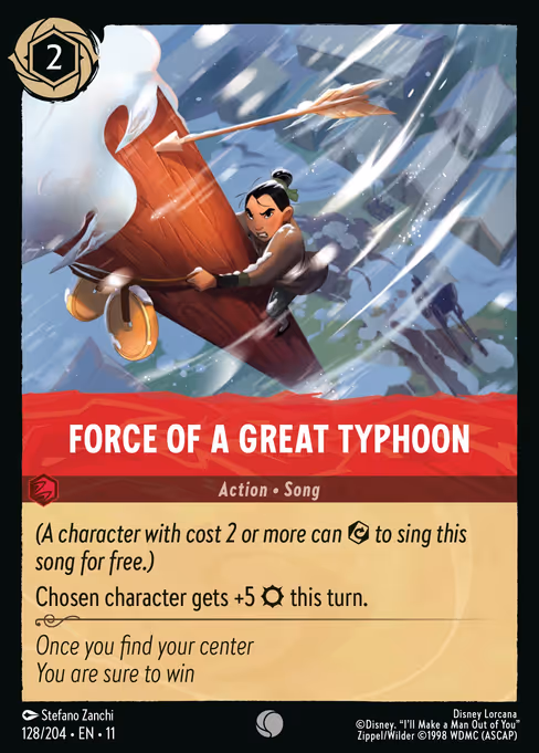 Force of a Great Typhoon (Winterspell #128)