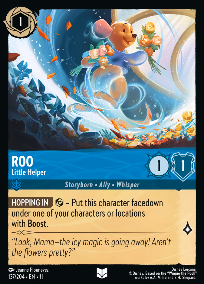 Roo - Little Helper — Winterspell #137 (Disney Lorcana card)