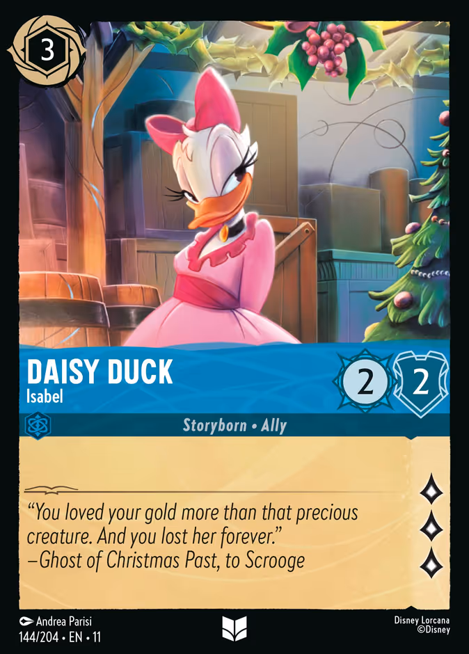 Daisy Duck - Isabel — Winterspell #144 (Disney Lorcana card)