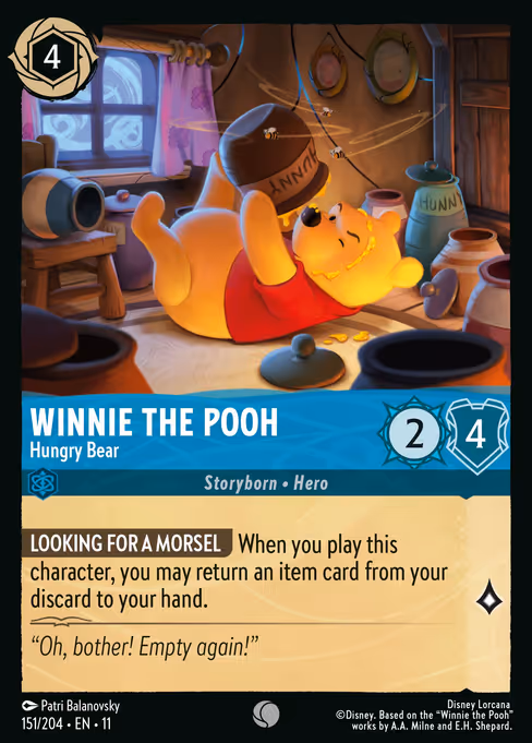 Winnie the Pooh - Hungry Bear (Winterspell #151)