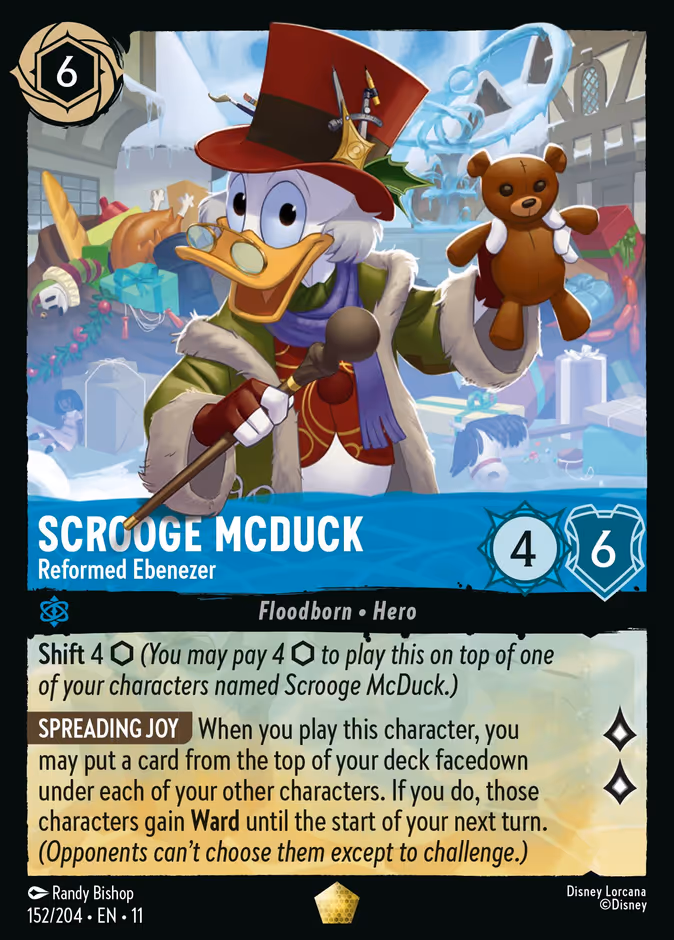 Scrooge McDuck - Reformed Ebenezer — Winterspell #152 (Disney Lorcana card)