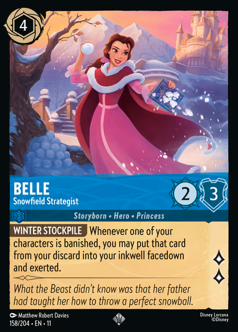Belle - Snowfield Strategist (Winterspell #158)