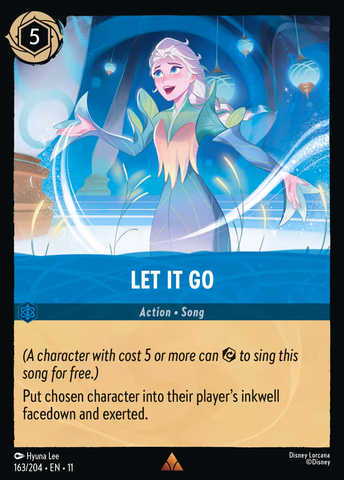 Let It Go — Winterspell #163 (Disney Lorcana card)