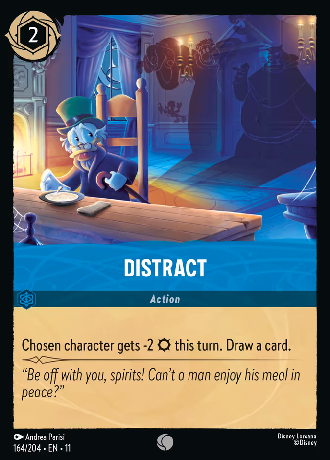 Distract — Winterspell #164 (Disney Lorcana card)