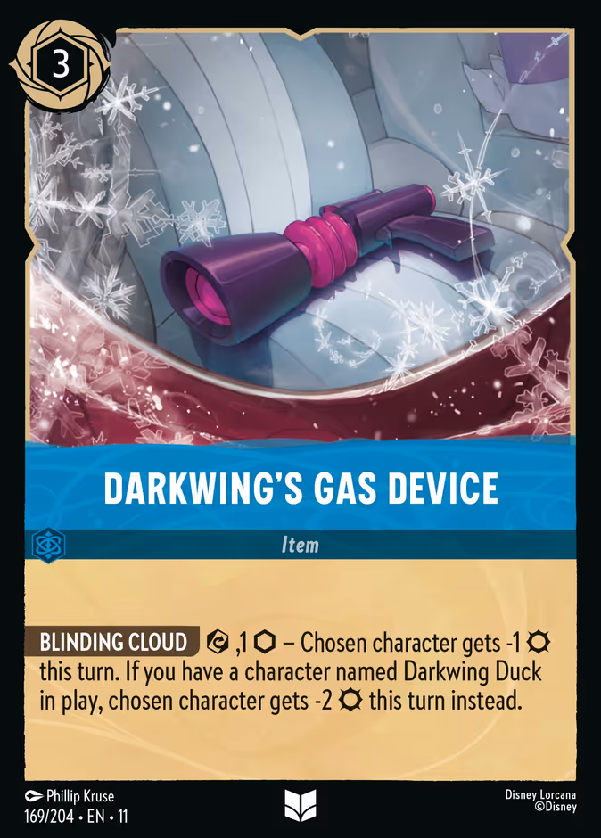 Darkwing's Gas Device — Winterspell #169 (Disney Lorcana card)