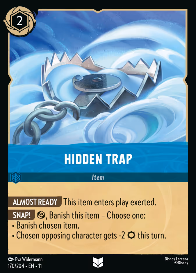 Hidden Trap — Winterspell #170 (Disney Lorcana card)
