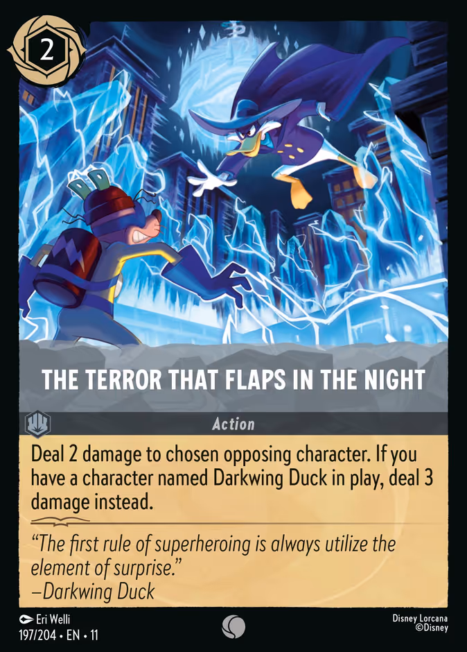 The Terror That Flaps in the Night — Winterspell #197 (Disney Lorcana card)