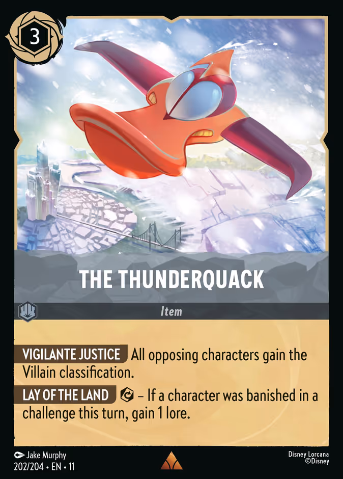 The Thunderquack — Winterspell #202 (Disney Lorcana card)