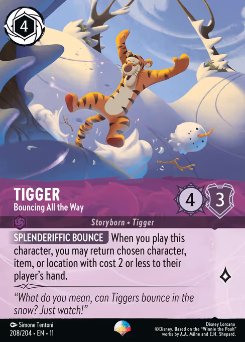 Tigger - Bouncing All the Way (Winterspell #208)
