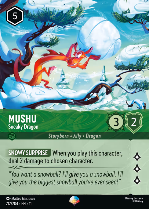Mushu - Sneaky Dragon (Winterspell #212)