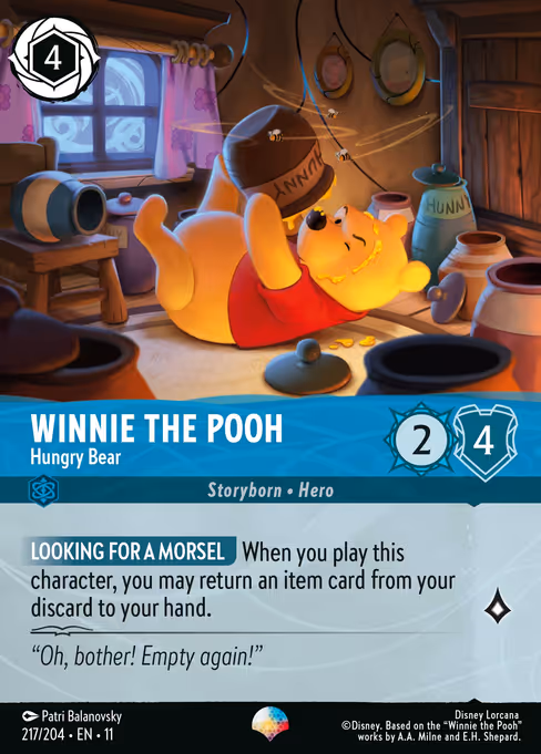 Winnie the Pooh - Hungry Bear (Winterspell #217)