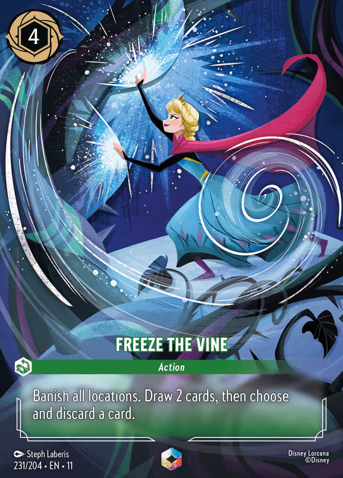 Freeze the Vine — Winterspell #231 (Disney Lorcana card)