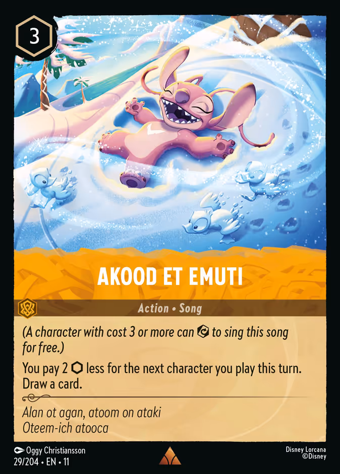 Akood et Emuti — Winterspell #29 (Disney Lorcana card)