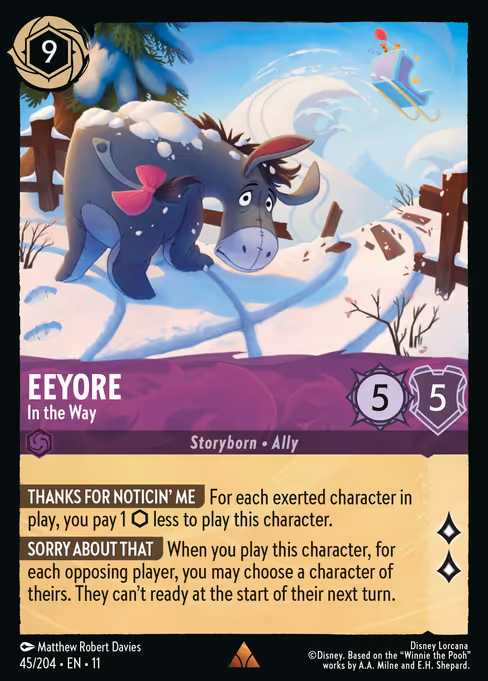 Eeyore - In the Way (Winterspell #45)