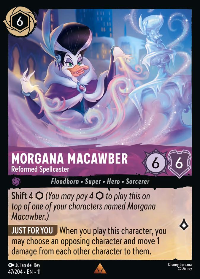 Morgana Macawber - Reformed Spellcaster — Winterspell #47 (Disney Lorcana card)
