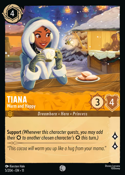 Tiana - Warm and Happy (Winterspell #5)