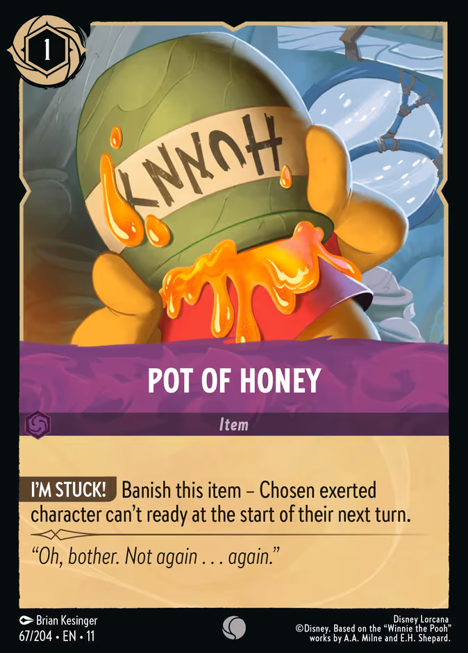 Pot of Honey — Winterspell #67 (Disney Lorcana card)
