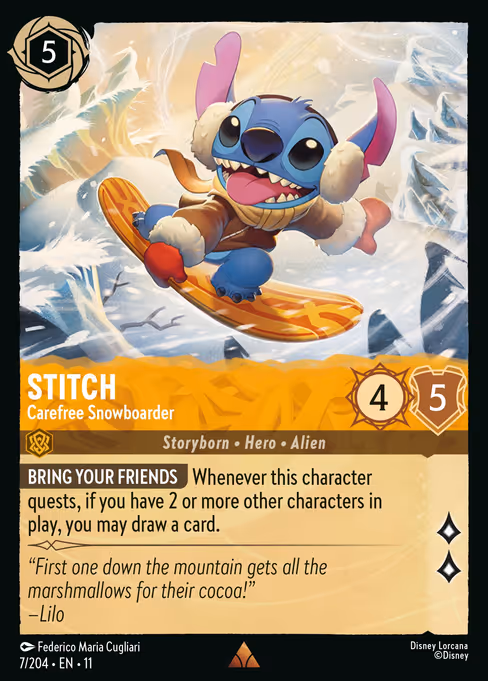 Stitch - Carefree Snowboarder (Winterspell #7)