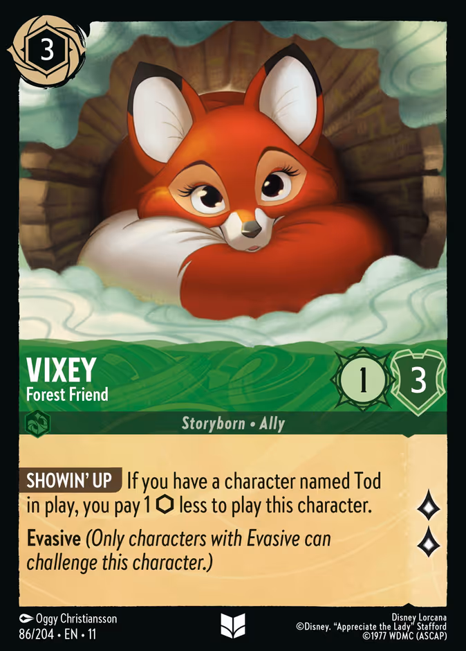 Vixey - Forest Friend — Winterspell #86 (Disney Lorcana card)