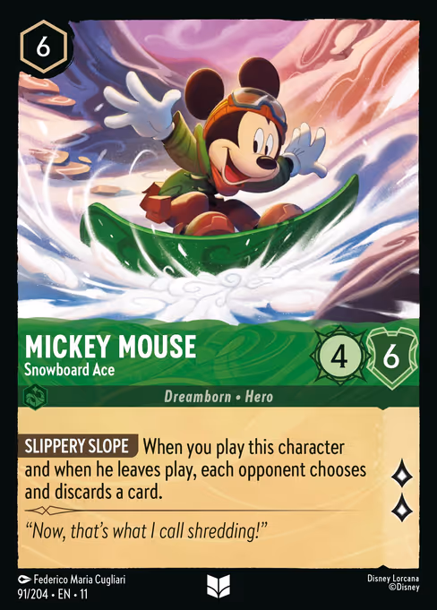 Mickey Mouse - Snowboard Ace (Winterspell #91)
