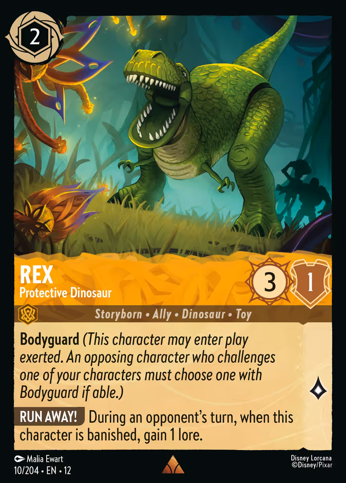 Rex - Protective Dinosaur — Wilds Unknown #10 (Disney Lorcana card)