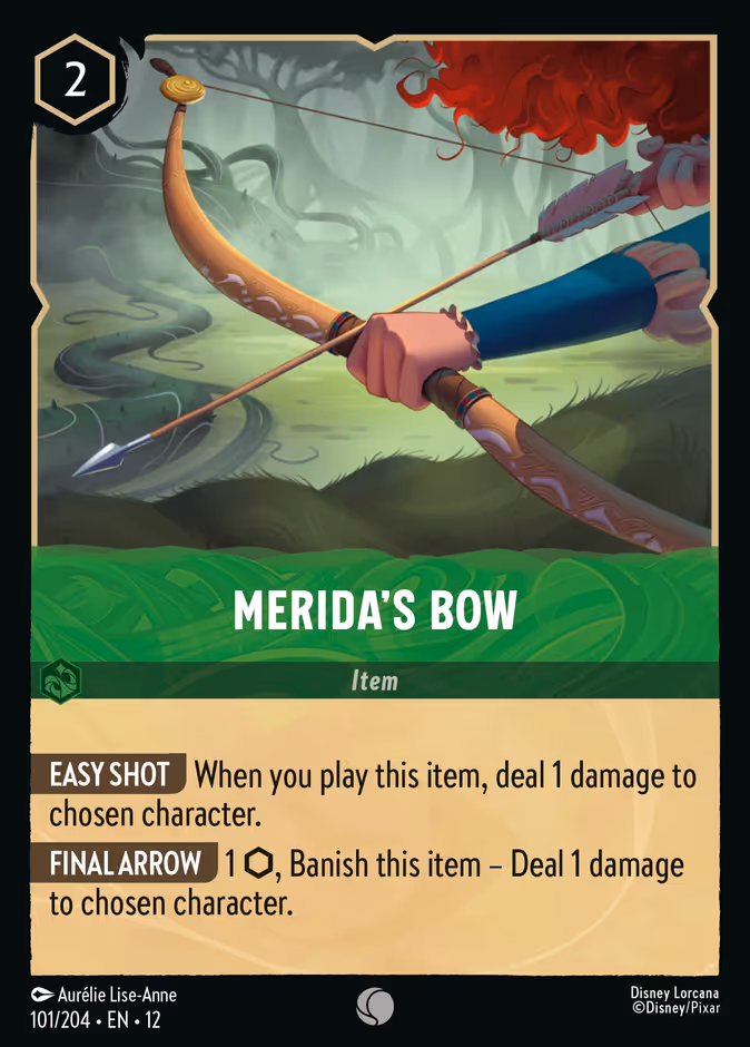 Merida's Bow — Wilds Unknown #101 (Disney Lorcana card)