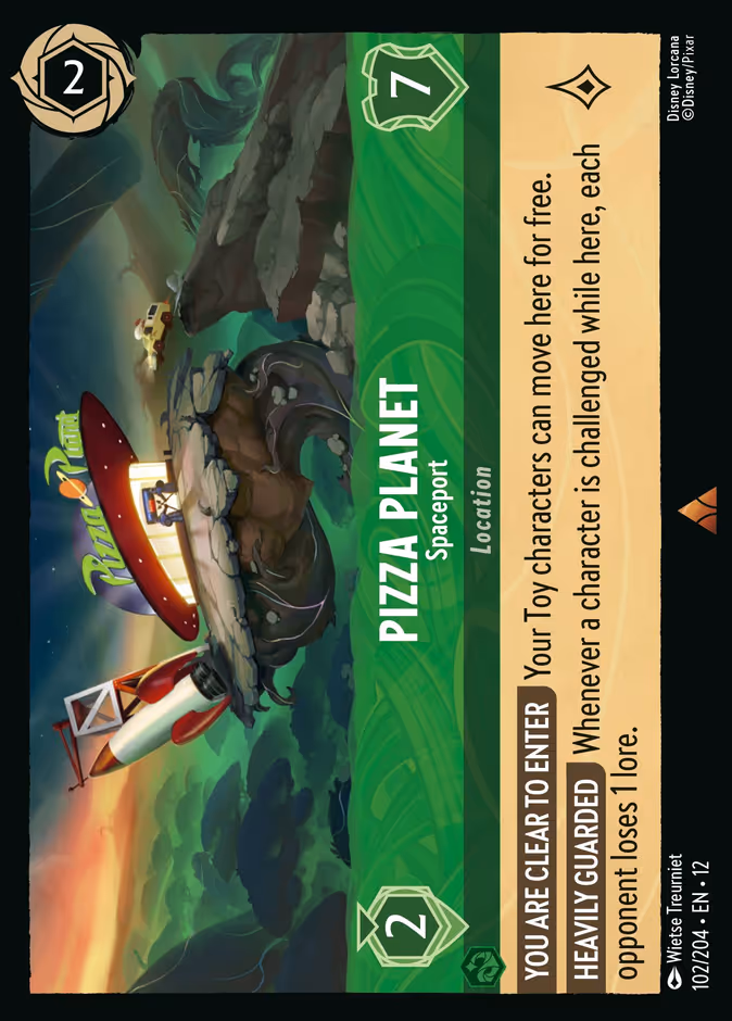 Pizza Planet - Spaceport — Wilds Unknown #102 (Disney Lorcana card)