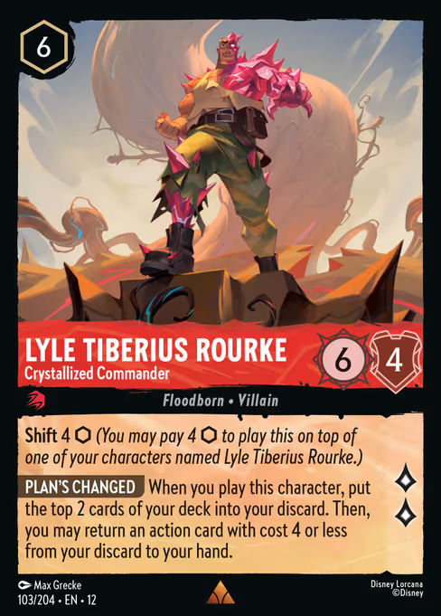 Lyle Tiberius Rourke - Crystallized Commander (Wilds Unknown #103)