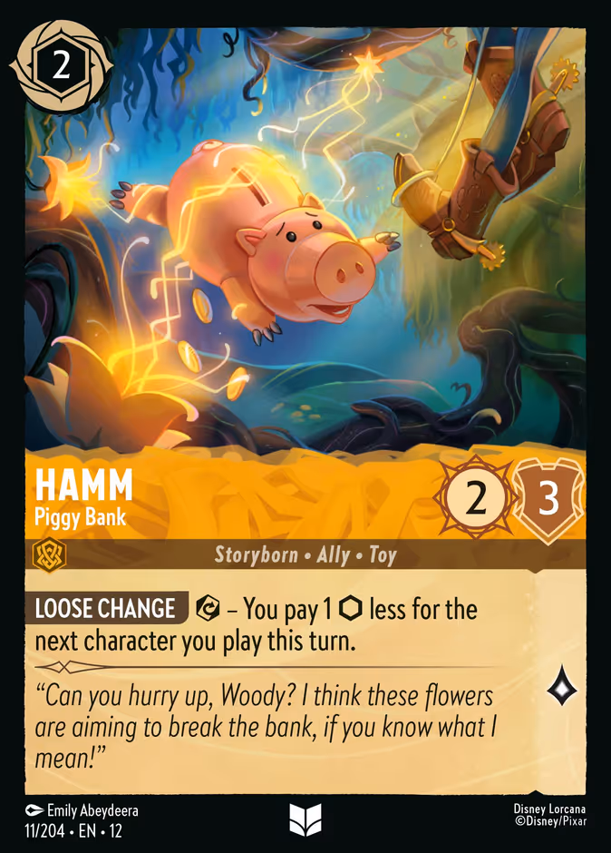 Hamm - Piggy Bank — Wilds Unknown #11 (Disney Lorcana card)