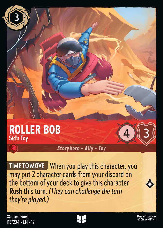 Roller Bob - Sid's Toy — Wilds Unknown #113 (Disney Lorcana card)