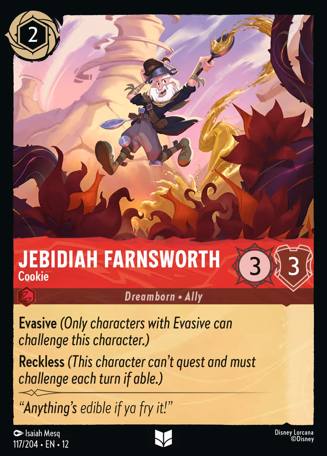 Jebidiah Farnsworth - Cookie — Wilds Unknown #117 (Disney Lorcana card)