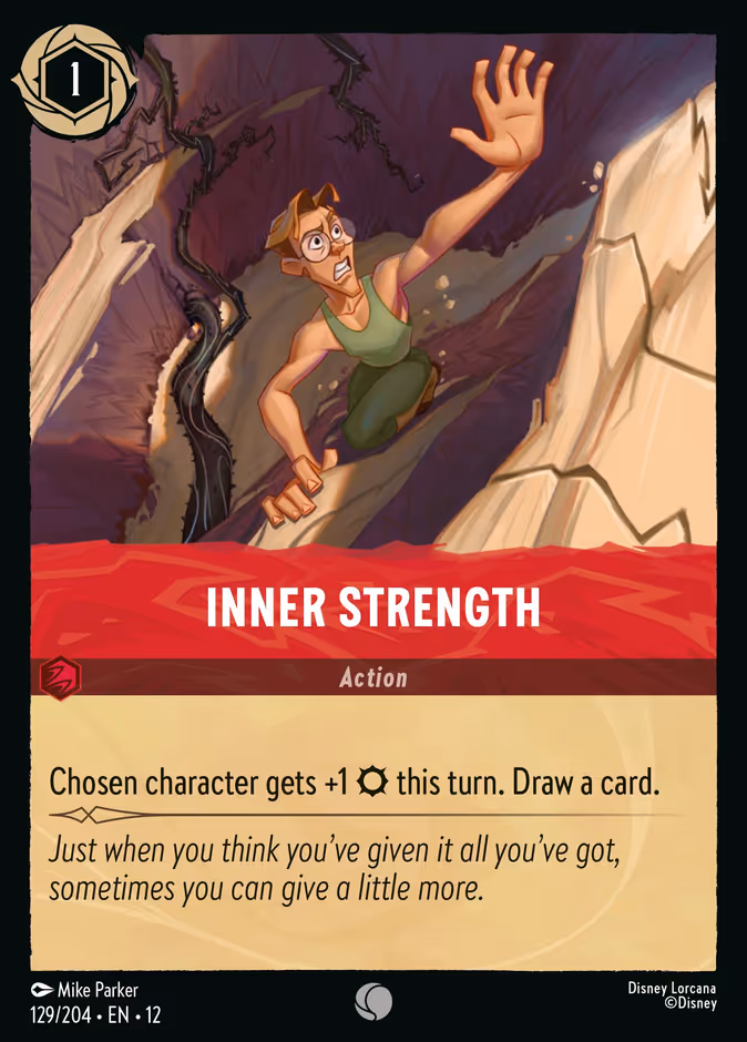 Inner Strength — Wilds Unknown #129 (Disney Lorcana card)