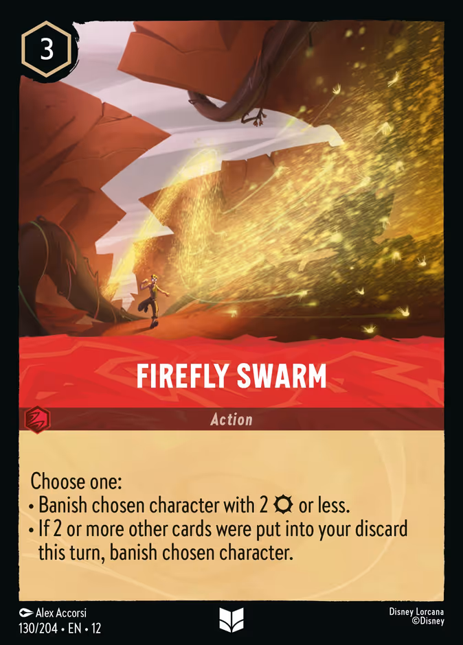 Firefly Swarm — Wilds Unknown #130 (Disney Lorcana card)