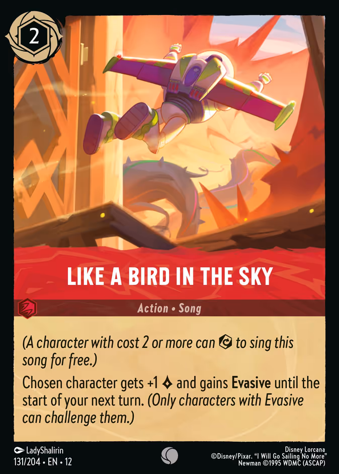 Like A Bird In the Sky — Wilds Unknown #131 (Disney Lorcana card)