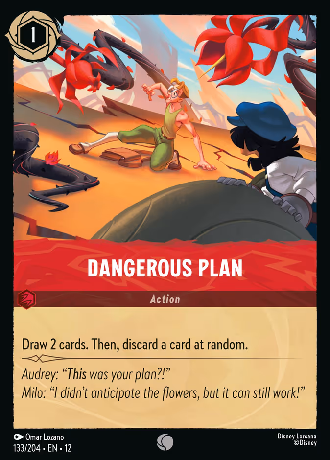 Dangerous Plan — Wilds Unknown #133 (Disney Lorcana card)