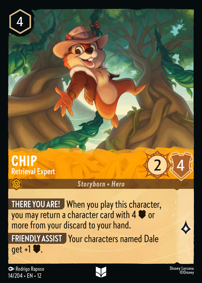 Chip - Retrieval Expert — Wilds Unknown #14 (Disney Lorcana card)