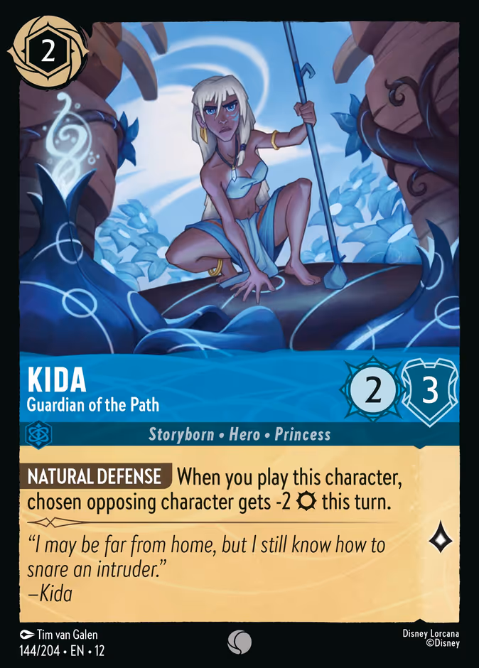Kida - Guardian of the Path — Wilds Unknown #144 (Disney Lorcana card)