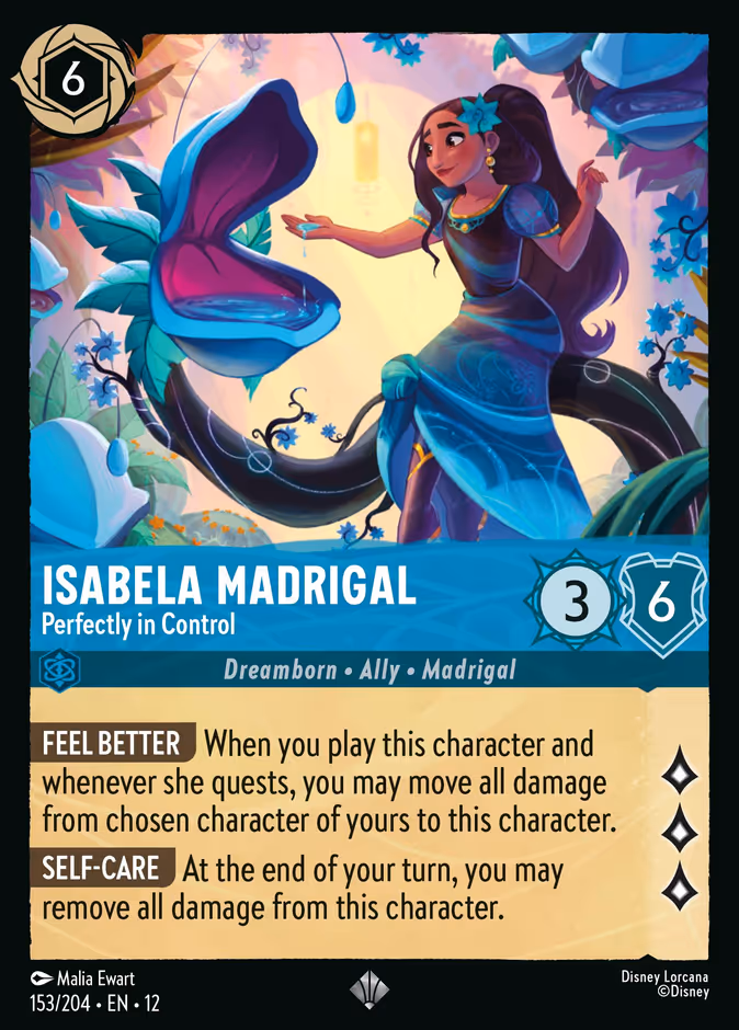 Isabela Madrigal - Perfectly in Control — Wilds Unknown #153 (Disney Lorcana card)