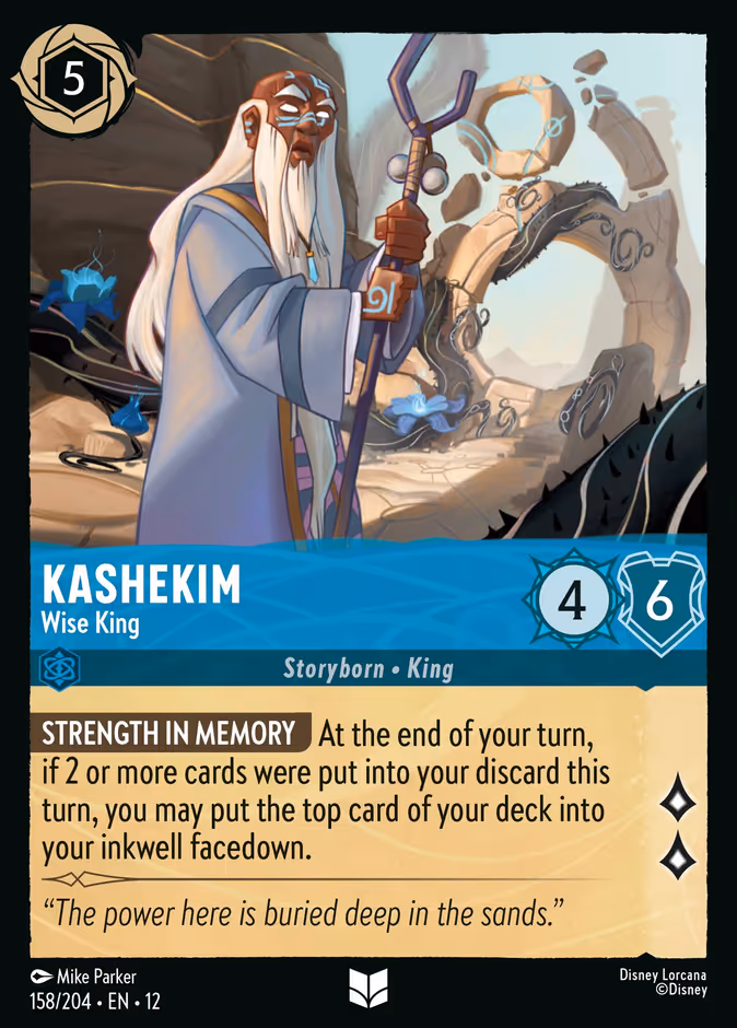 Kashekim - Wise King — Wilds Unknown #158 (Disney Lorcana card)