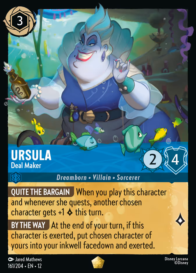 Ursula - Deal Maker — Wilds Unknown #161 (Disney Lorcana card)