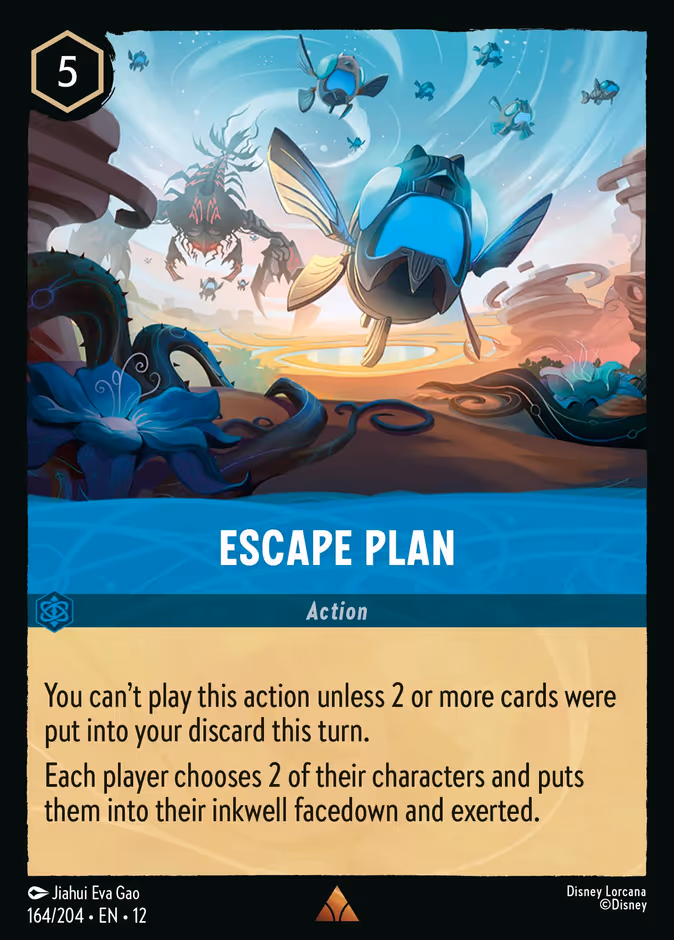 Escape Plan — Wilds Unknown #164 (Disney Lorcana card)