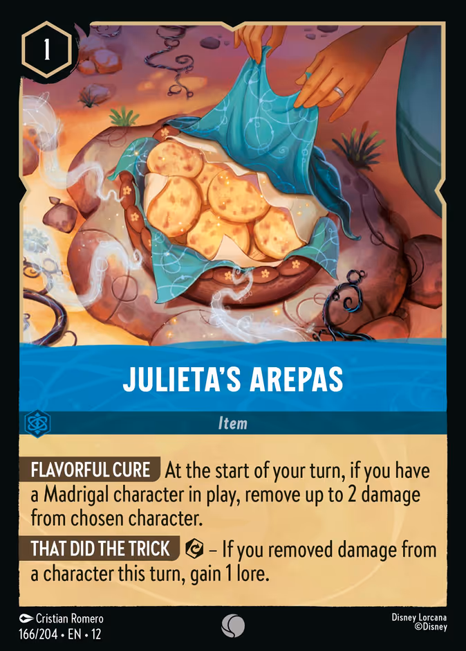 Julieta's Arepas — Wilds Unknown #166 (Disney Lorcana card)