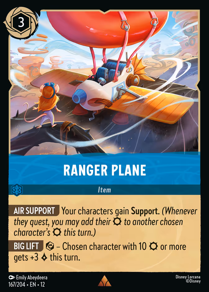 Ranger Plane — Wilds Unknown #167 (Disney Lorcana card)
