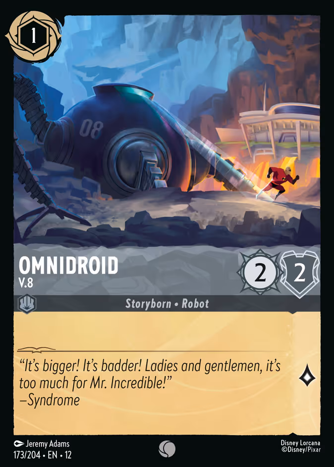 Omnidroid - V.8 — Wilds Unknown #173 (Disney Lorcana card)