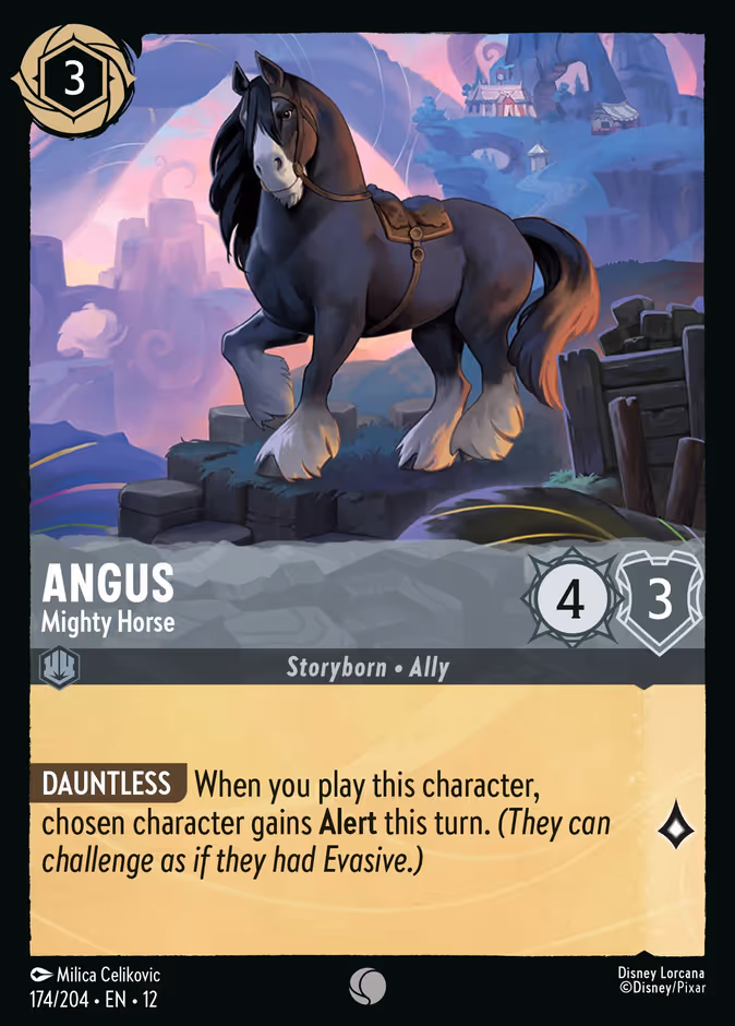 Angus - Mighty Horse — Wilds Unknown #174 (Disney Lorcana card)